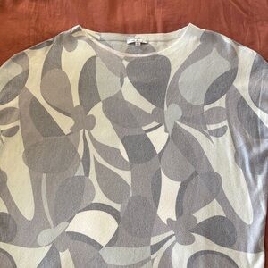 Gray Abstract Women's Top